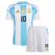 Argentina Lionel Messi #10 Maglia Gara Casa Repliche Copa America 2024 Bambino
